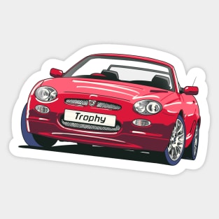 MG Rover MGF Trophy in Red Sticker